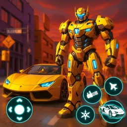 Robot City War: Car Transform 图标
